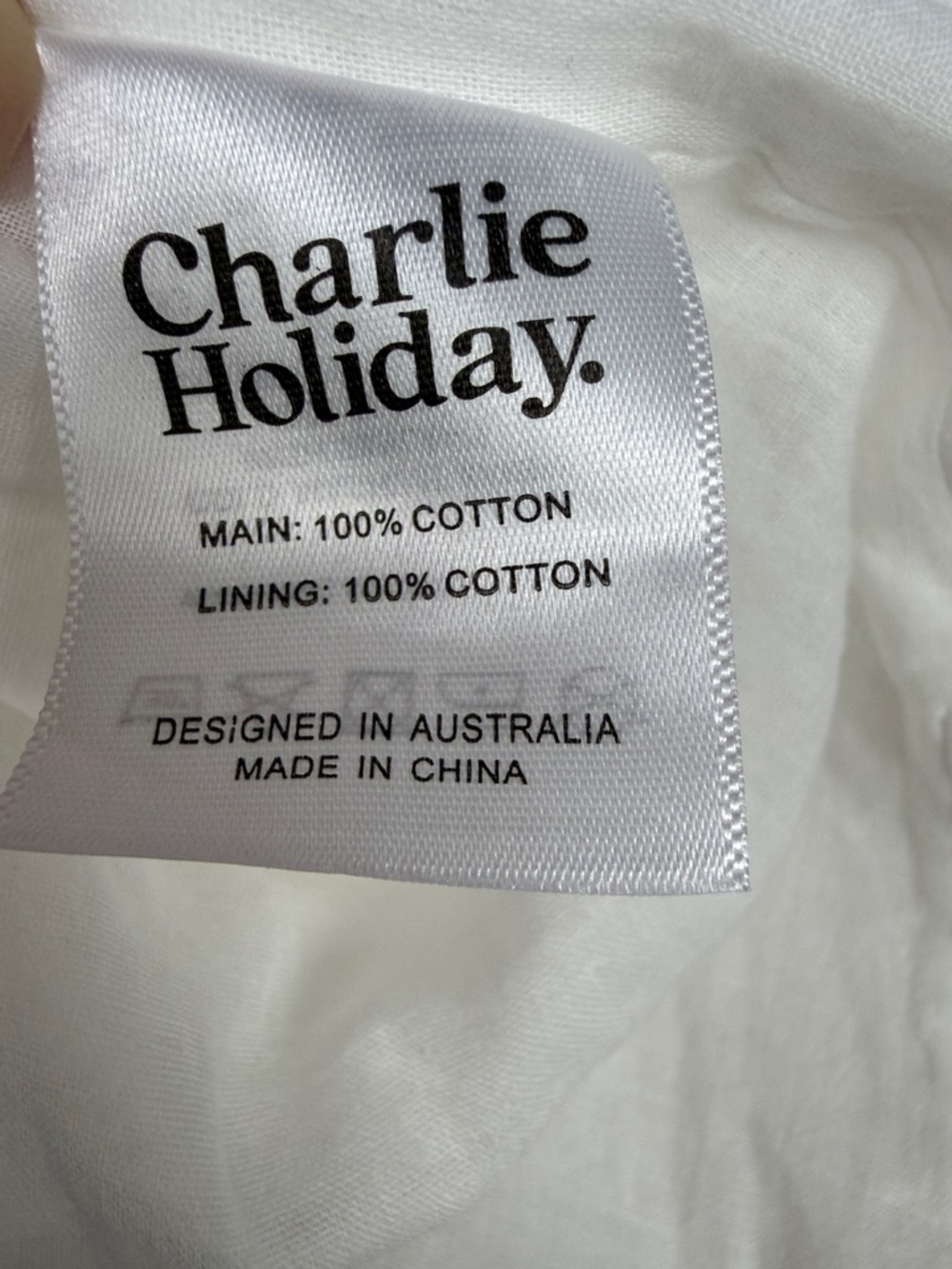 Anthropologie Charlie Holiday White Cotton Gauze Strapless Midi Dress Size 6 NWT - Picture 9 of 10